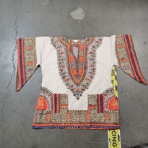 vintage dashiki unisex hippie Woodstock top/shirt unisex 1970s